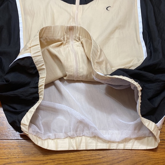 ZYIA Active Jacket Lightweight Netted Lining Color Block Tan/White/Black Size L - Picture 11 of 15
